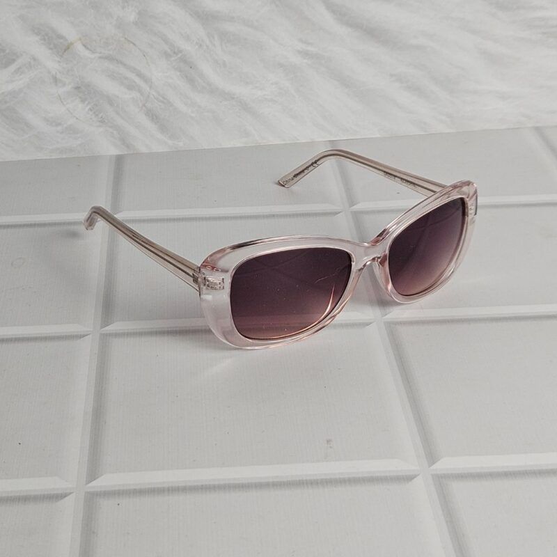 CLEAR OVERSIZED SQUARE SUNGLASSES