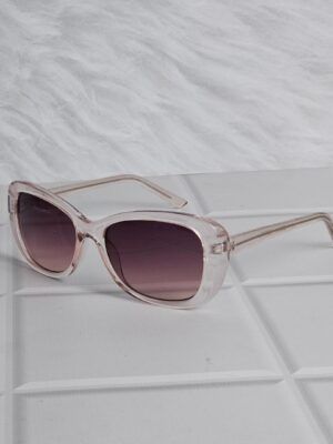 CLEAR OVERSIZED SQUARE SUNGLASSES